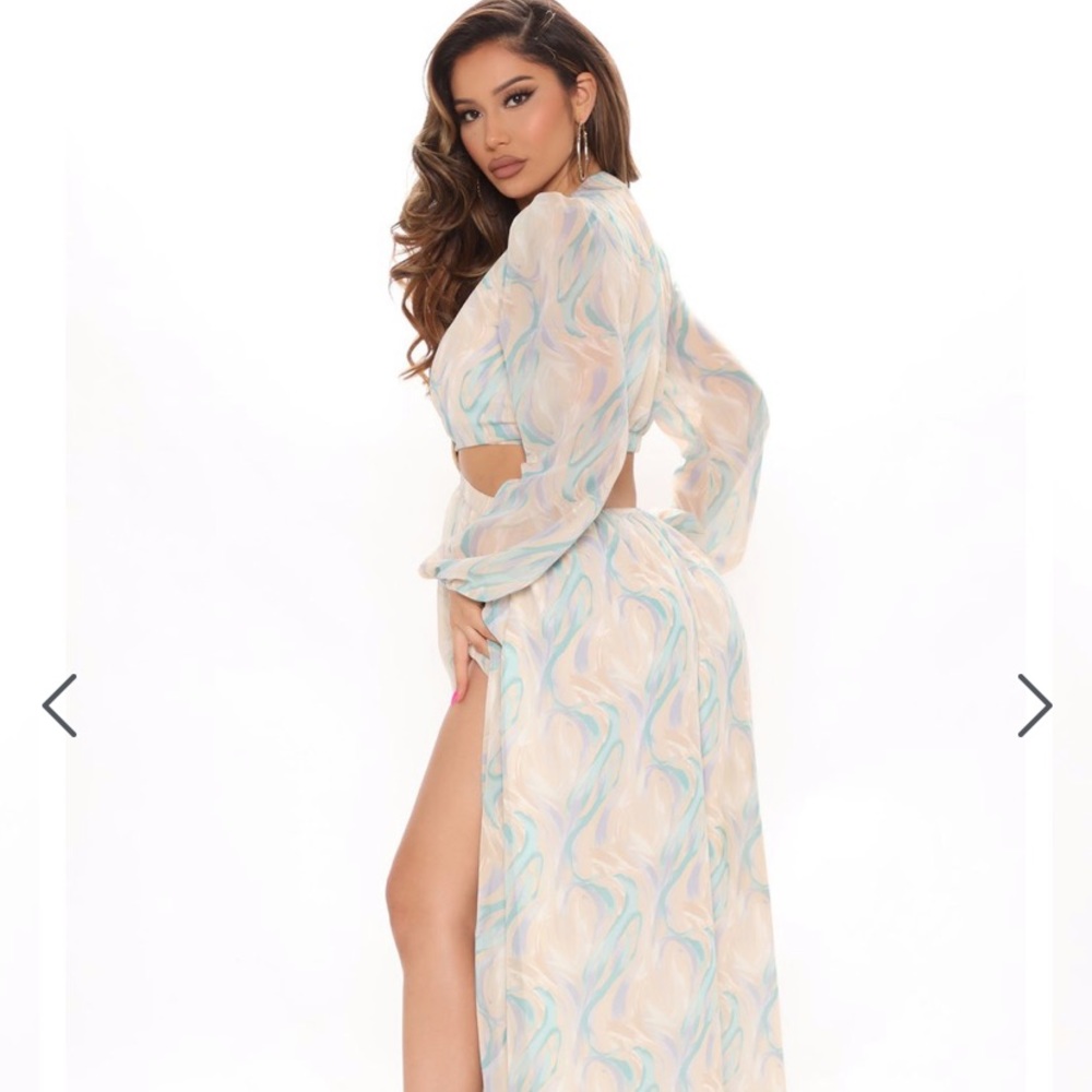 Eternal Beauty Maxi Dress - Taupe/combo